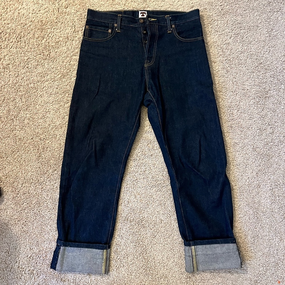 Tellason Japanese Denim Jeans in indigo